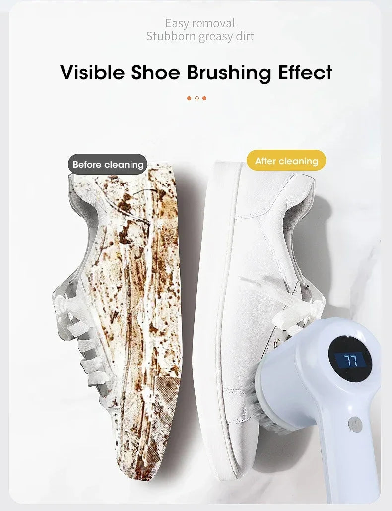 Escova elétrica sem fio giratória