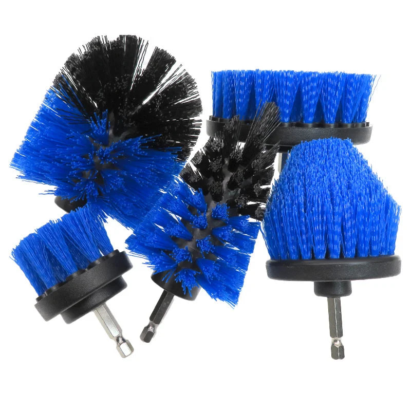 5pcs Multi-Purpose Electric Drill-Brush kit Power Scrubber Brush Car Polisher Kitchen Bathroom Cleaning Kit Toilet Cleaning Tool