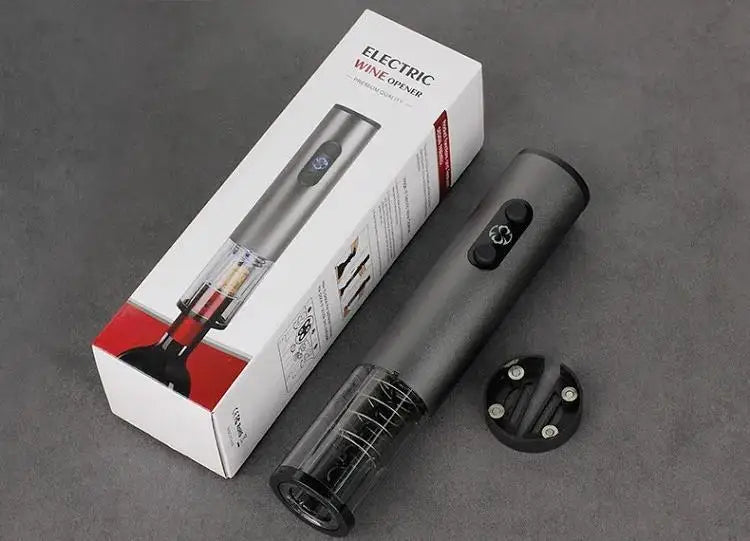Electric Wine Bottle Opener USB Rechargable Automatic Wine Corkscrew with Foil Cutter Corkscrew Kitchen Gadgets for Party Bar