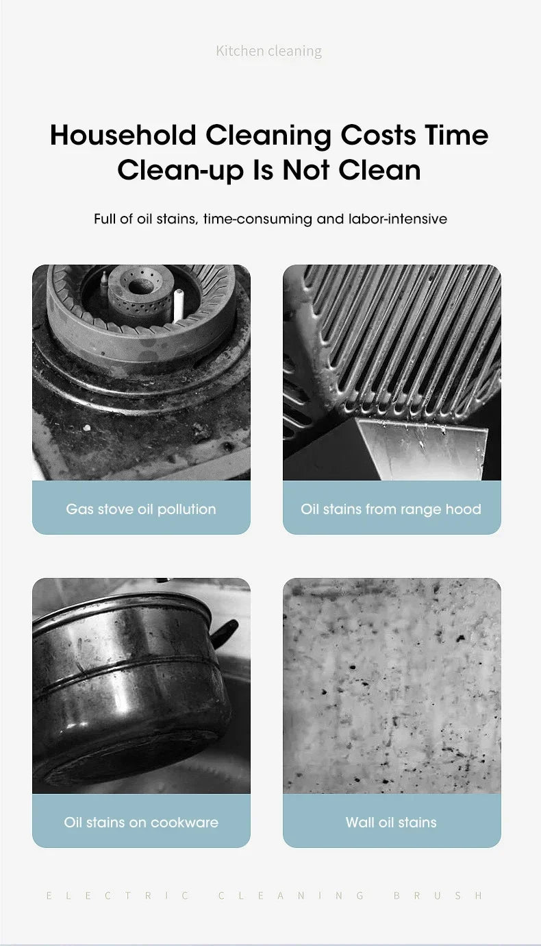 Escova elétrica sem fio giratória