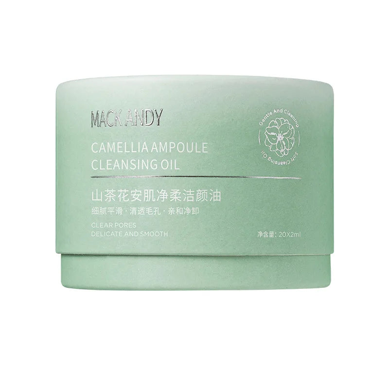 Camellia Deep Cleansing Rapid Milk Makeup Remover Oil Eye & Face Vegan Make-Up Remover 20pcs Set