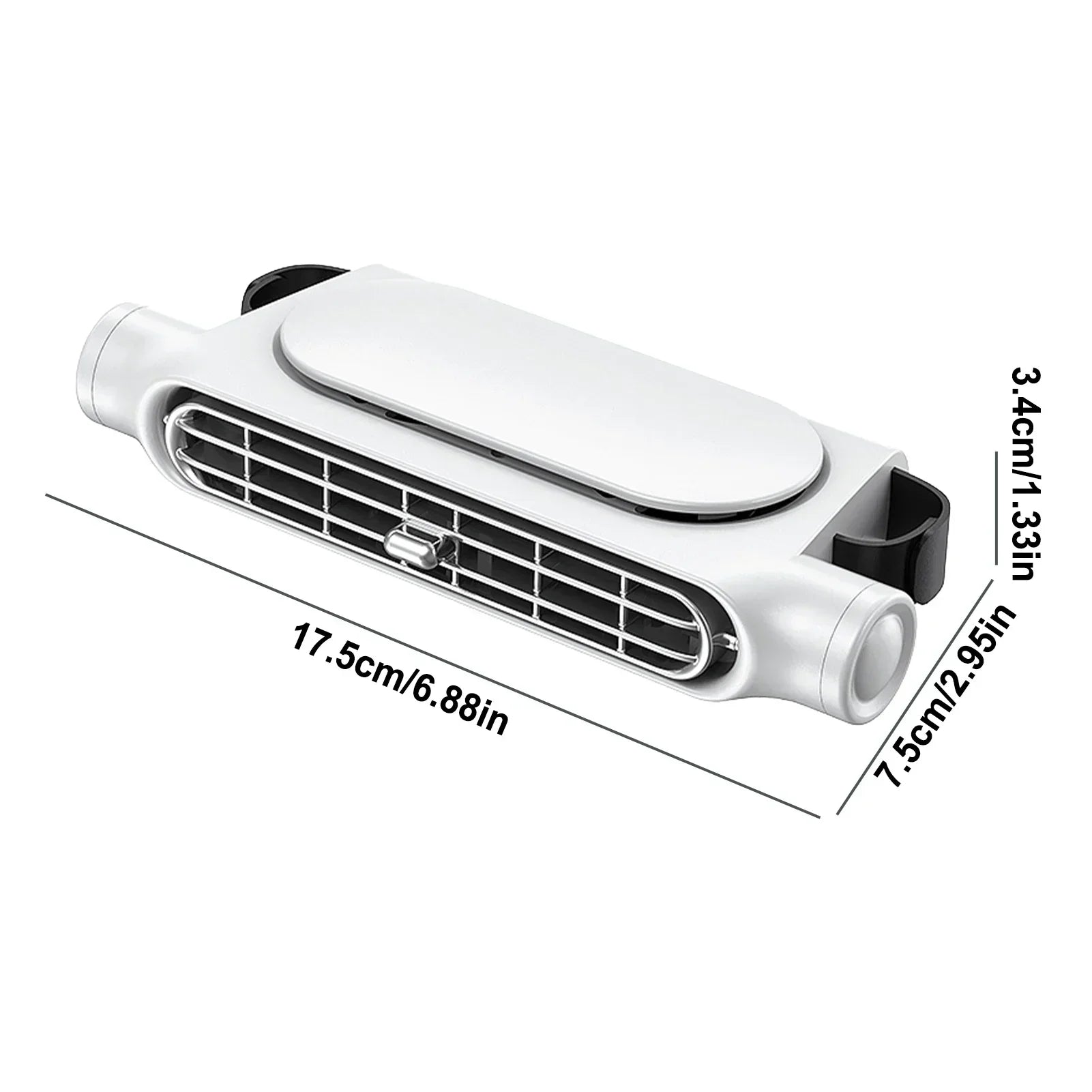 Car Headrest Cooling Air Fan Adjustable Car Seat Headrest Fan USB Powered Car Neck Cooler for Front Rear Seat Passenger Amagi