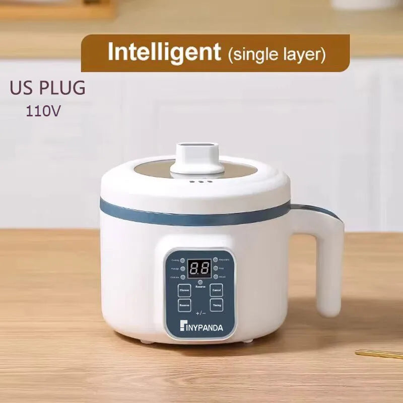 Mini Electric Rice Cooker Single Double Layer Intelligent Automatic Home Kitchen Cooker 1-2 People MultiCooker Steamed Rice Pot