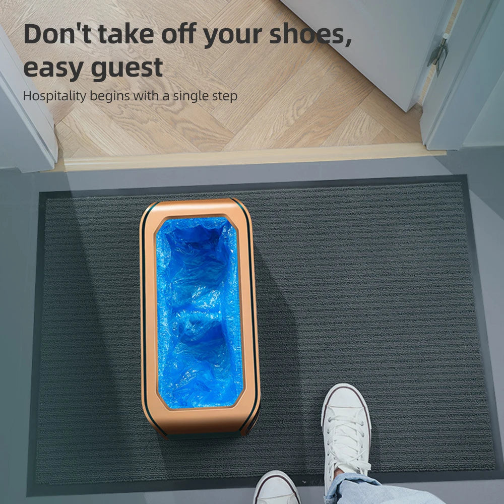 Automatic Shoe Covers Dispenser Shoe Cover Machine with Disposable Non Slip Covers Portable Shoe Covers Machine for Indoors Home