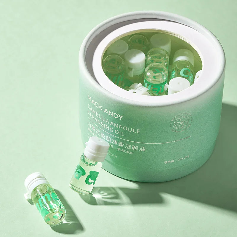 Camellia Deep Cleansing Rapid Milk Makeup Remover Oil Eye & Face Vegan Make-Up Remover 20pcs Set