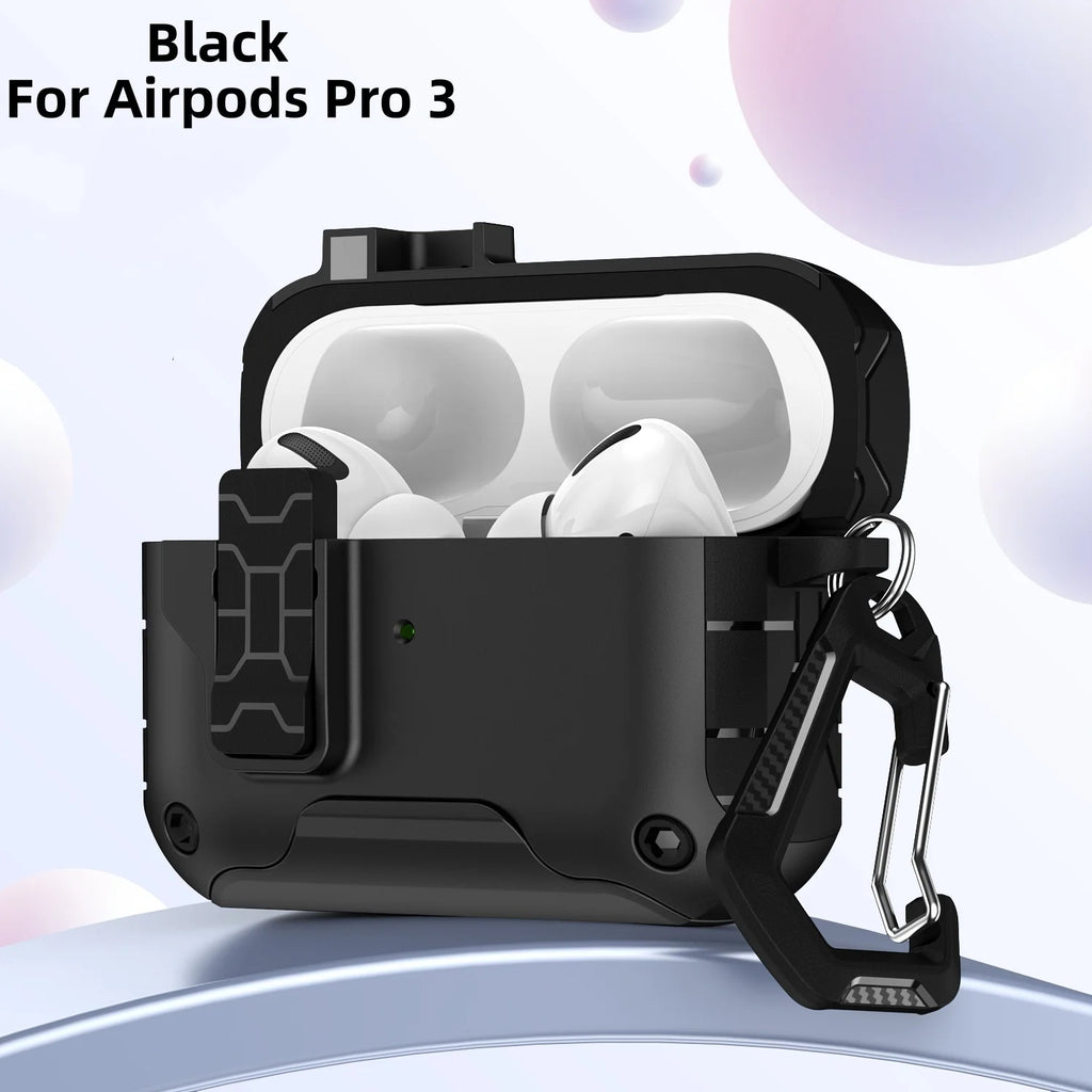 Magnetic Auto Lock Case for AirPods Pro 3 Phone Stand Case Cover with Cleaning Kit & Keychain Protective Case for AirPods Pro 3