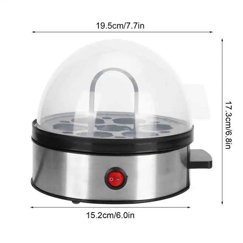 Electric Egg Steamer Cooker 7 Eggs Steamer Boiler Mini Stainless Steel Egg Cooking Machine Kitchen Home Appliance EU 220V