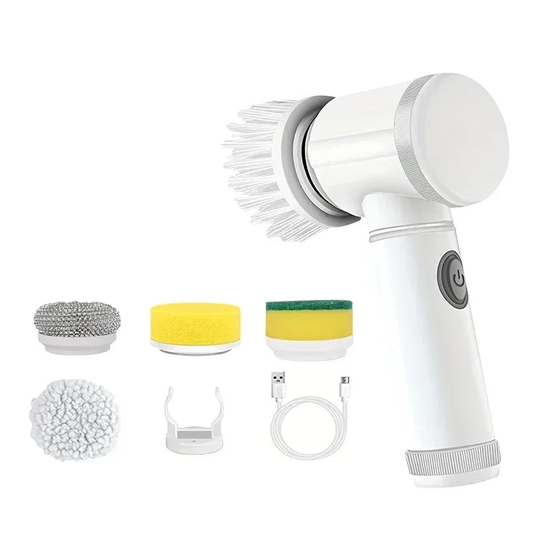 Escova de limpeza elétrica multifuncional