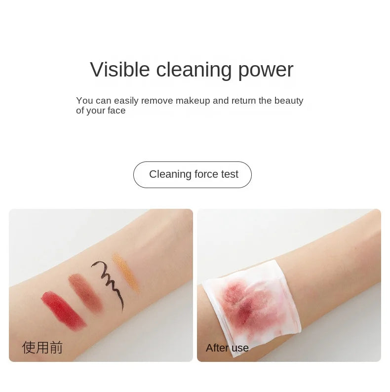 Camellia Deep Cleansing Rapid Milk Makeup Remover Oil Eye & Face Vegan Make-Up Remover 20pcs Set