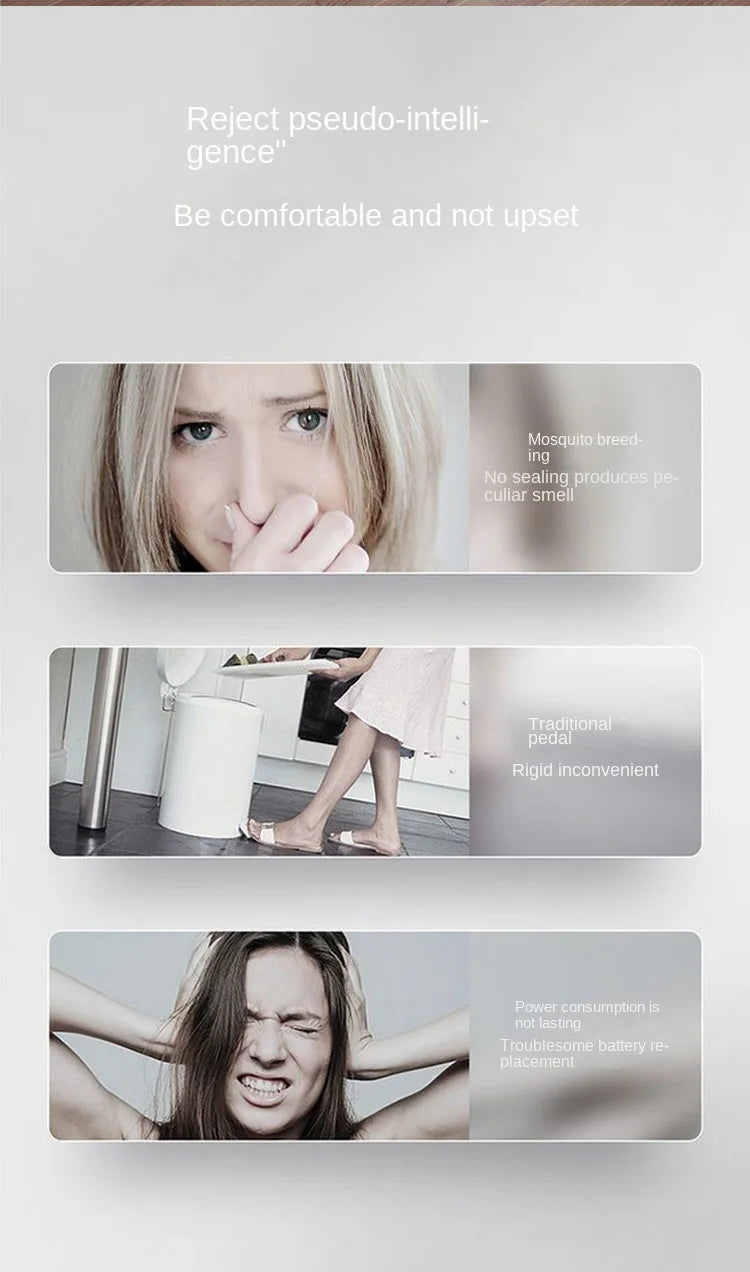 12L Smart Trash Can Automatic Sensor Garbage Can For Bathroom Kitchen Garbage Cube Living Room Recycle Bins Home Accessories