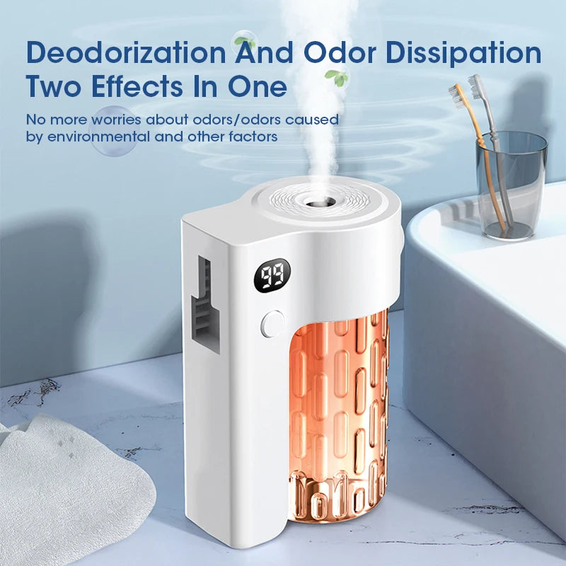 Desktop Aromatherapy Machine Multifunctional Wall Mounted Air Purification Aromatherapy Diffuser with Five Modes Rechargeable